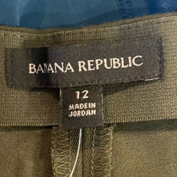 Banana Republic Sloan Legging Olive Green Size 12R Slim Fit Stretch Pants NWT - Picture 8 of 11